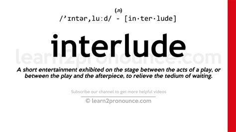 interlude meaning in music