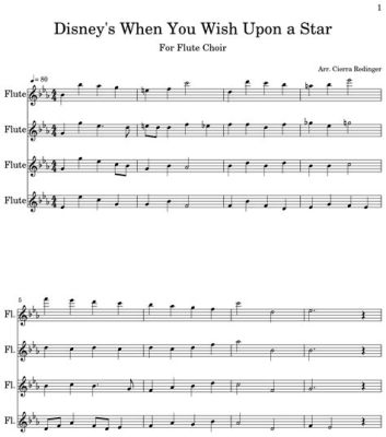 When you wish upon a star flute sheet music, the universe hums along in perfect harmony.